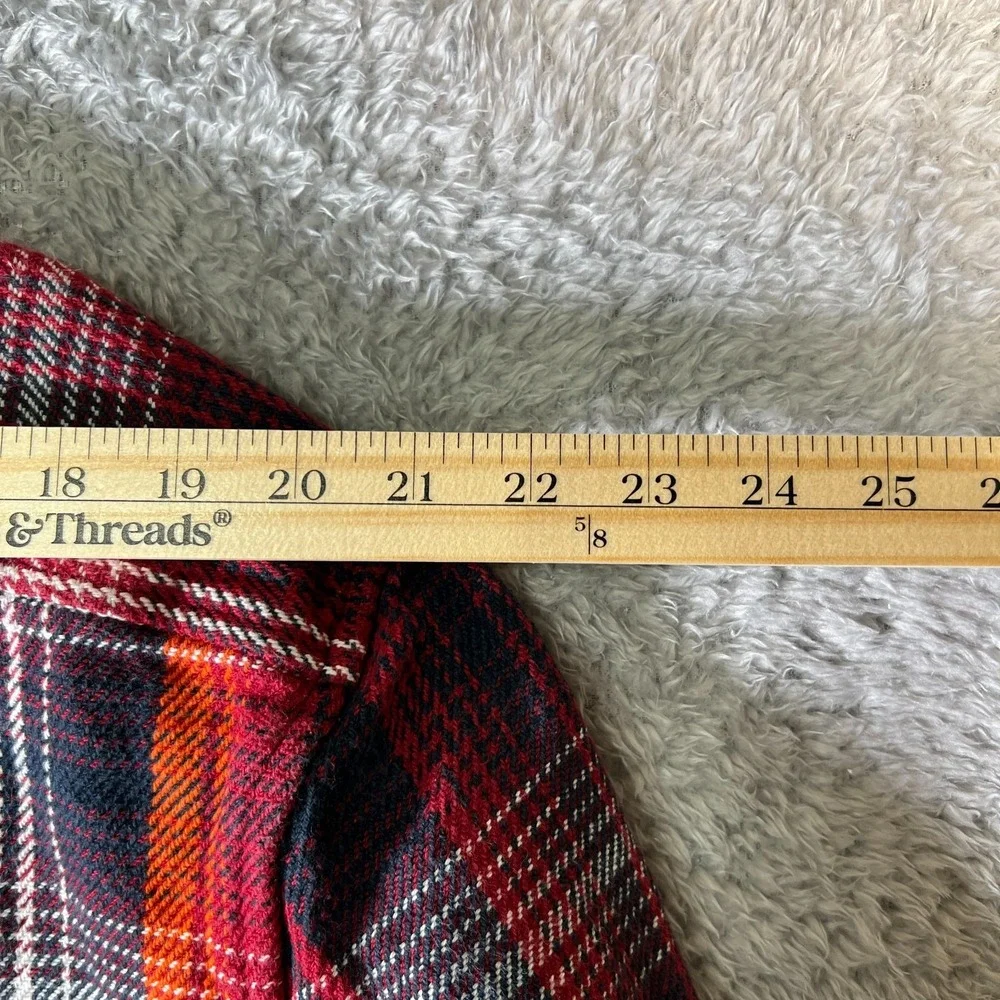 Tommy Hilfiger Men's Cotton Flannel Untucked‎ Overshirt Warm Layer L